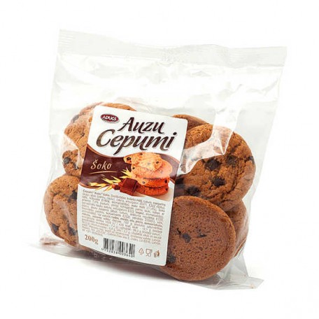 Cepumi Auzu ar šokolādi 200gr